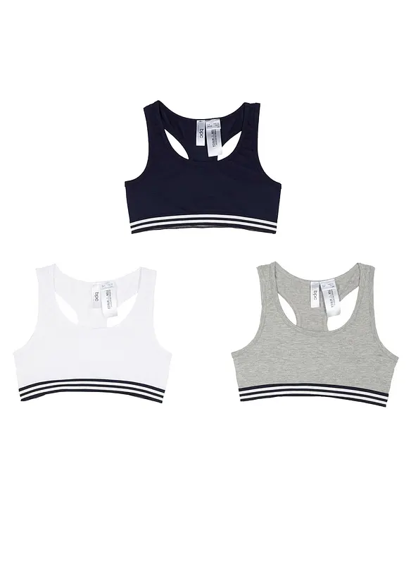 BH-topp för barn (3-pack), bonprix
