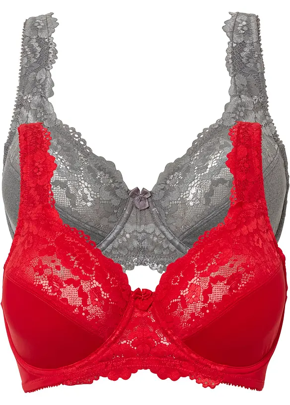 Minimizer-BH med vadderade axelband (2-pack), bonprix