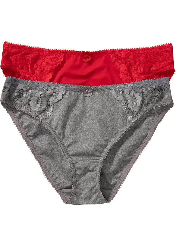 Trosa med fin spets (2-pack), bonprix