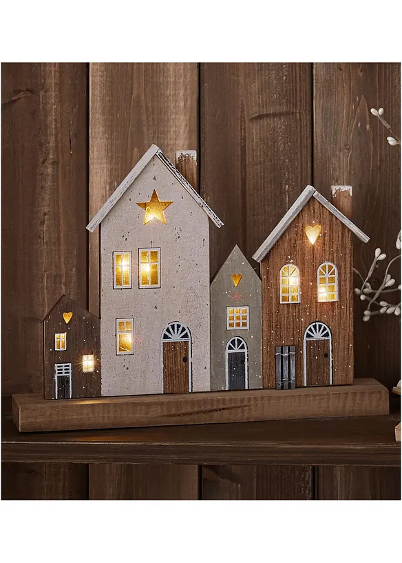 Prydnadskuliss med LED-lampor, bonprix