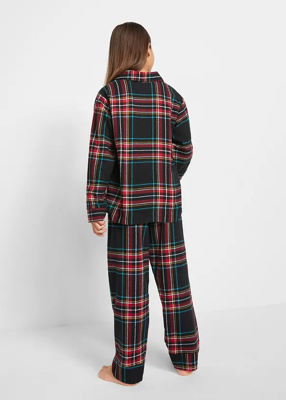 Pyjamas i mjuk flanell (2 delar), bonprix