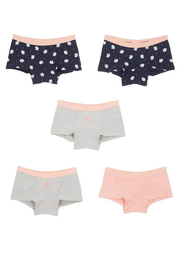 Hipstertrosa med ekologisk bomull  (5-pack), bonprix