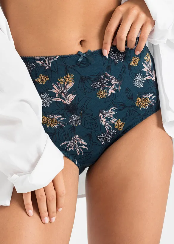 Midjetrosa (4-pack) med ekologisk bomull, bonprix