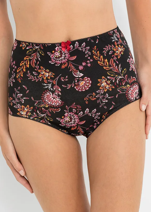 Midjetrosa med bomull (4-pack), bonprix