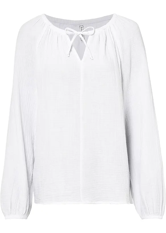 Muslinblus av bomull, bonprix