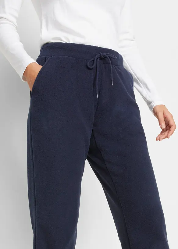 Fleecebyxa i dra på-modell med bekväm midja, bonprix