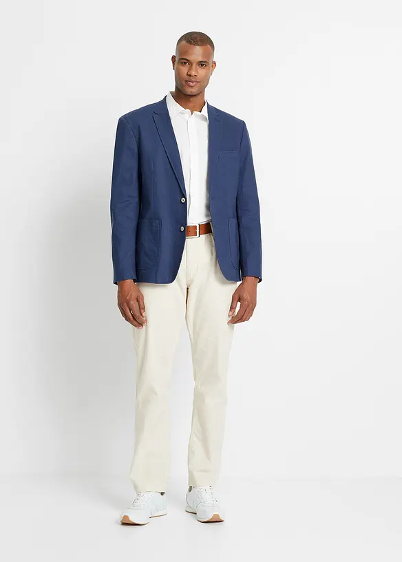 Kavaj med lin, Regular Fit, bonprix