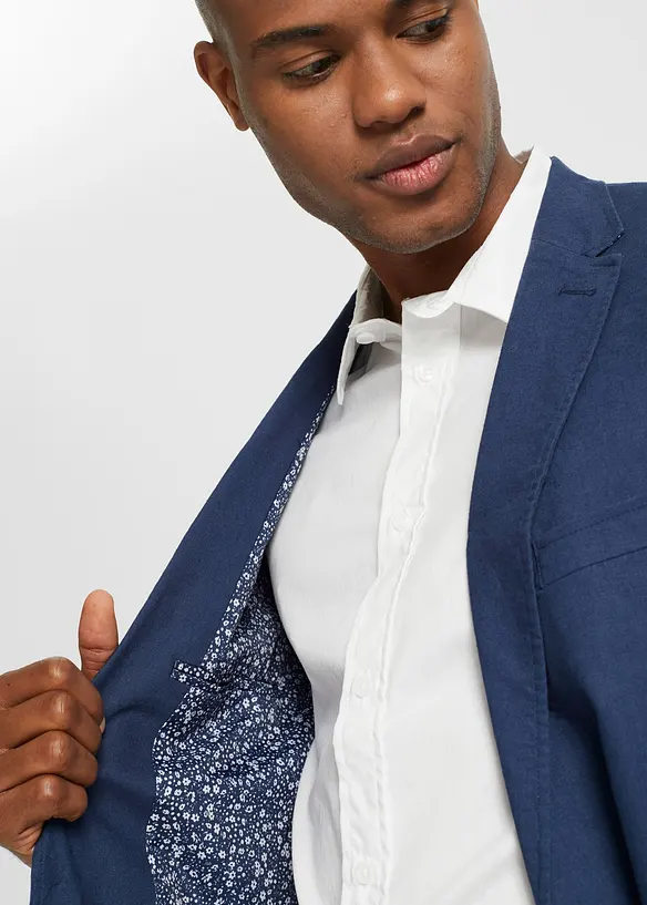 Kavaj med lin, Regular Fit, bonprix