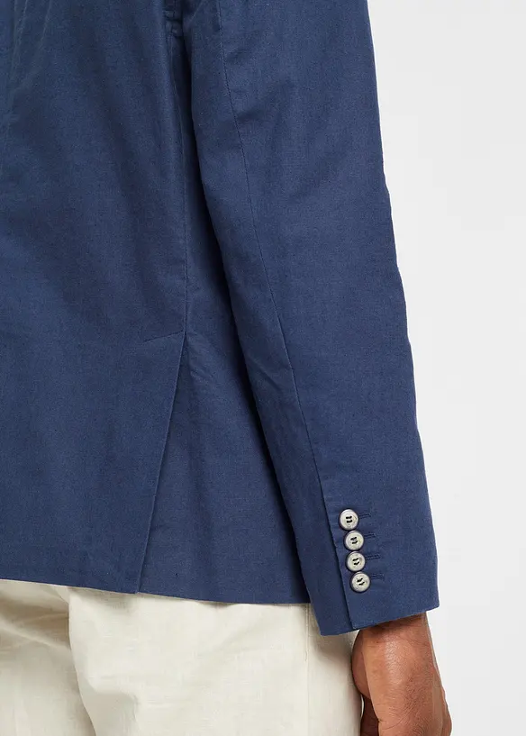 Kavaj med lin, Regular Fit, bonprix