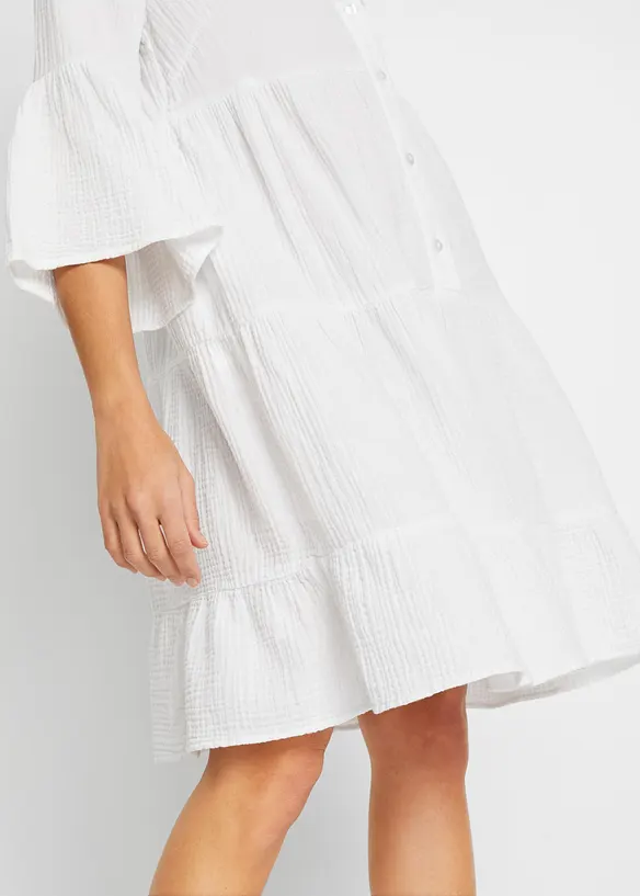 Tunikaklänning i muslin, bonprix