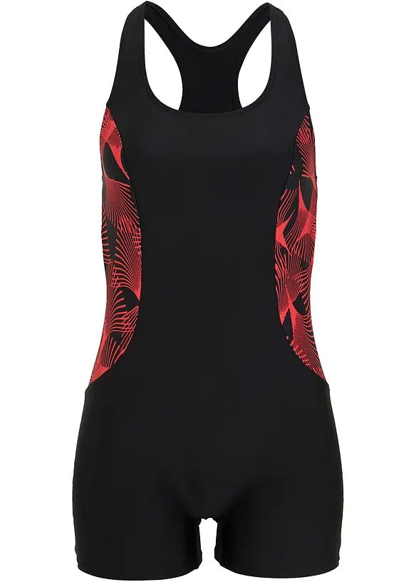 Baddräkt med ben, snabbtorkande, bonprix