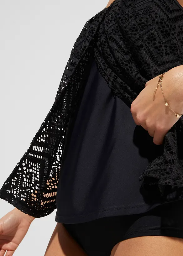 Tankini&ouml;verdel i spets, bonprix