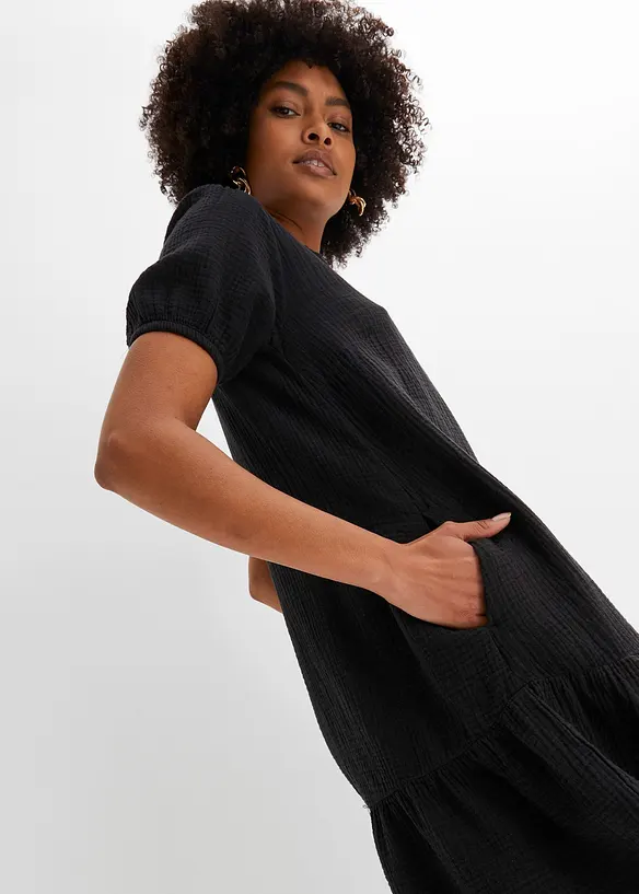 Miniklänning av muslin, bonprix
