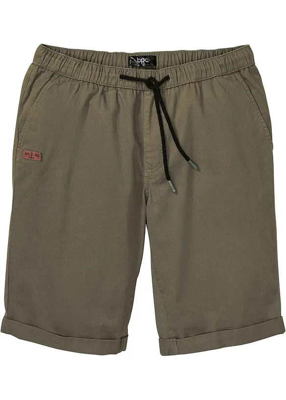 Dra på-bermudas i bomull, Regular Fit, bonprix