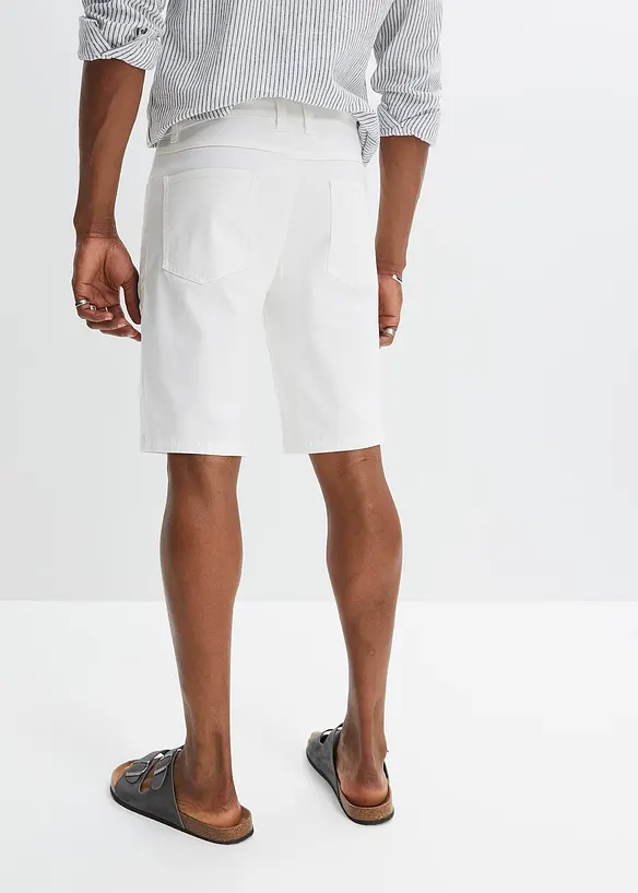 Stretchiga jeansbermudas, Classic Fit, bonprix