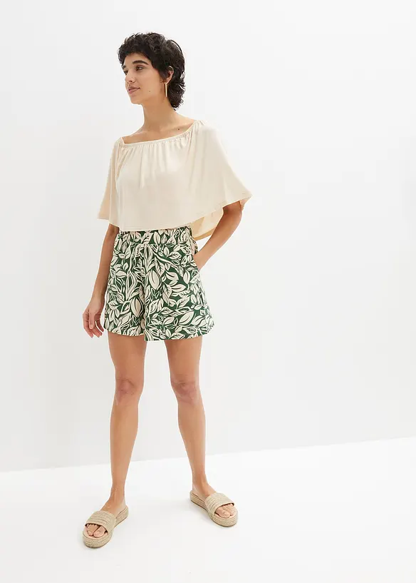 Jerseyshorts i elastisk bomullsmix, bonprix