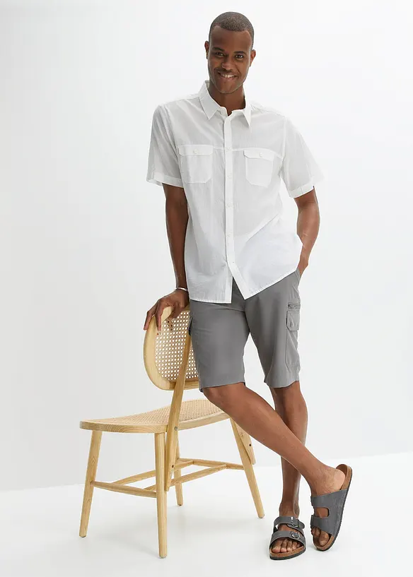 Cargoshorts i mikrofiber, Regular fit, bonprix