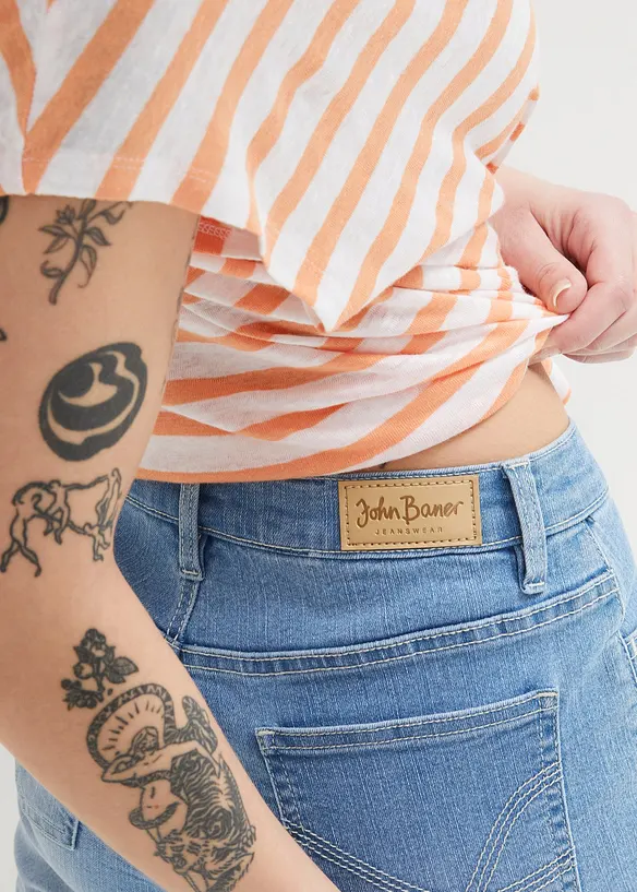 Jeans Bermudas Mid Waist, bonprix