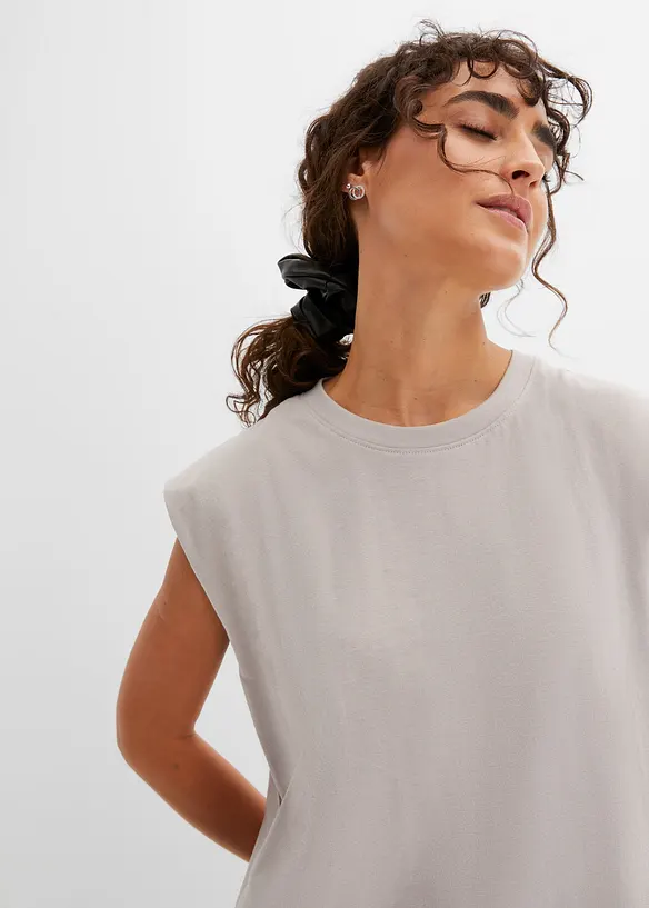 Oversizetopp med f&ouml;rst&auml;rkt axelparti, bonprix