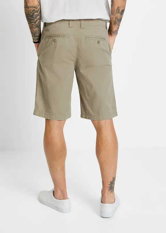 Bermudas i chinosmodell i ren bomull, Regular Fit, bonprix