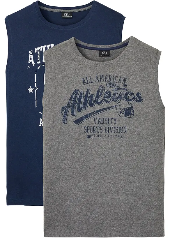 Linne med bomull (2-pack), bonprix