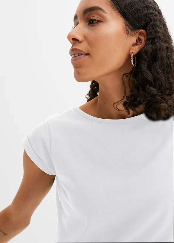 T-shirt i ren bomull, bonprix
