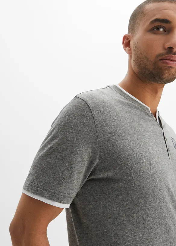 Kortärmad farfarströja med bomull (2-pack), bonprix