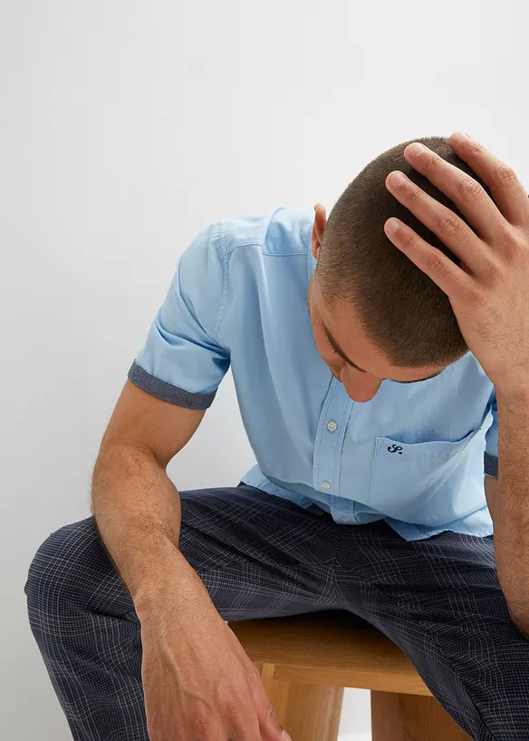 Kort&auml;rmad skjorta i ren bomull, bonprix