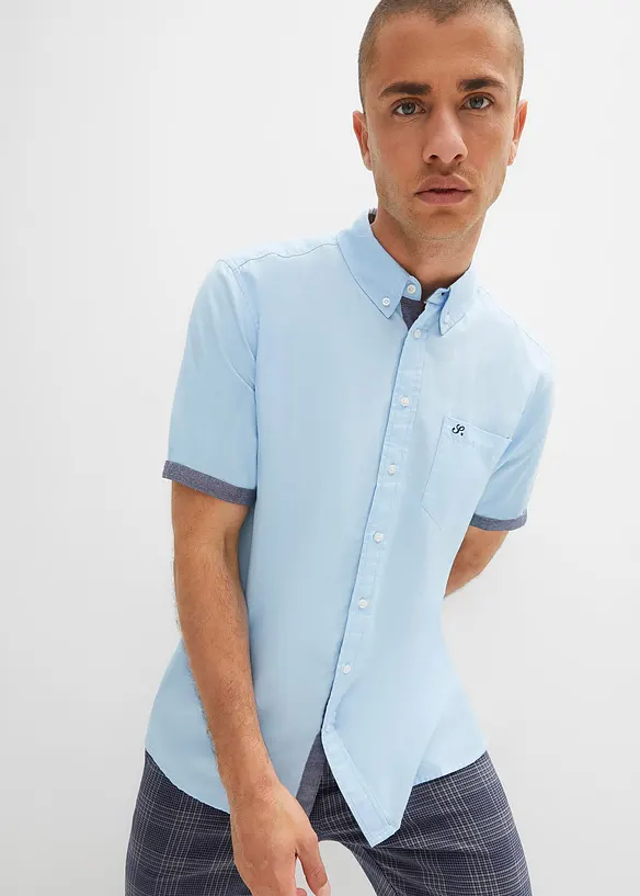 Kort&auml;rmad skjorta i ren bomull, bonprix