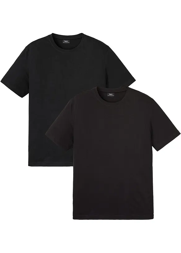 T-shirt av ren ekologisk bomull (2-pack), bonprix