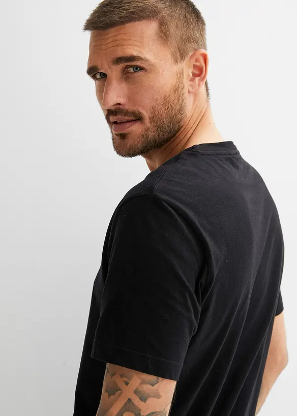 T-shirt av ren ekologisk bomull (2-pack), bonprix