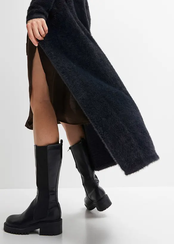 Cardigan i mjukt fluffgarn, bonprix