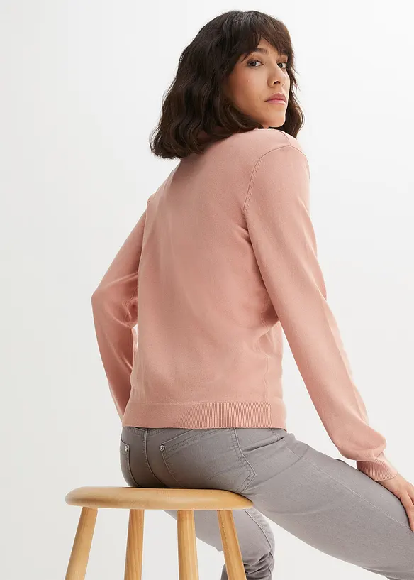 Finstickad cardigan, bonprix