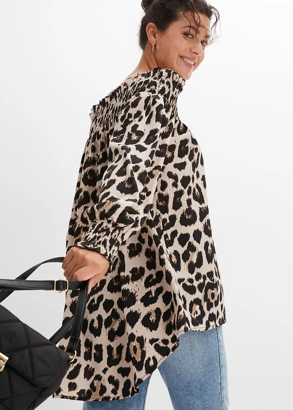 Blus som är längre bak än fram, bonprix