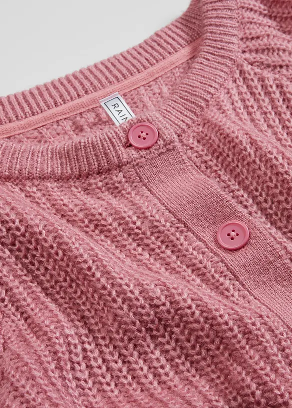 Cardigan med raglanärmar, bonprix