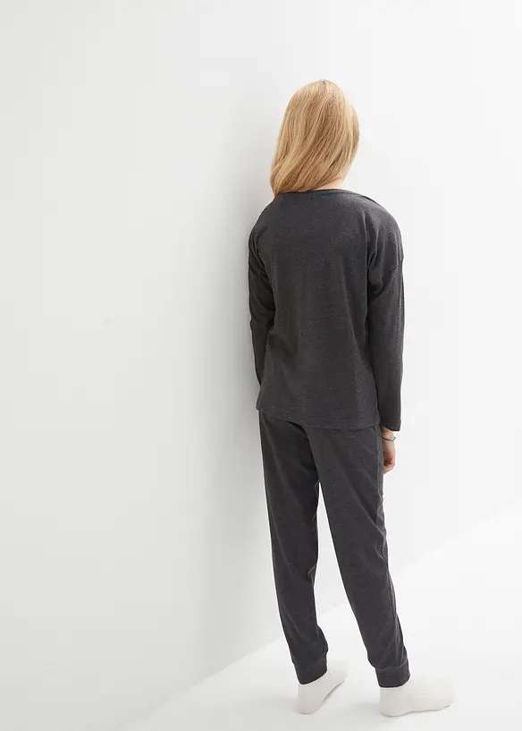 Pyjamas med mjuk bomull (2 delar), bonprix