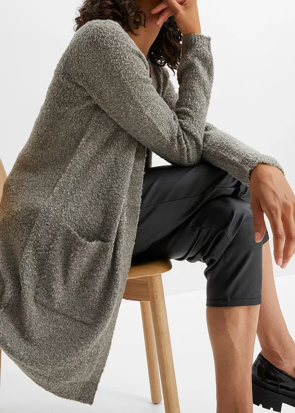 Lång bouclécardigan, bonprix