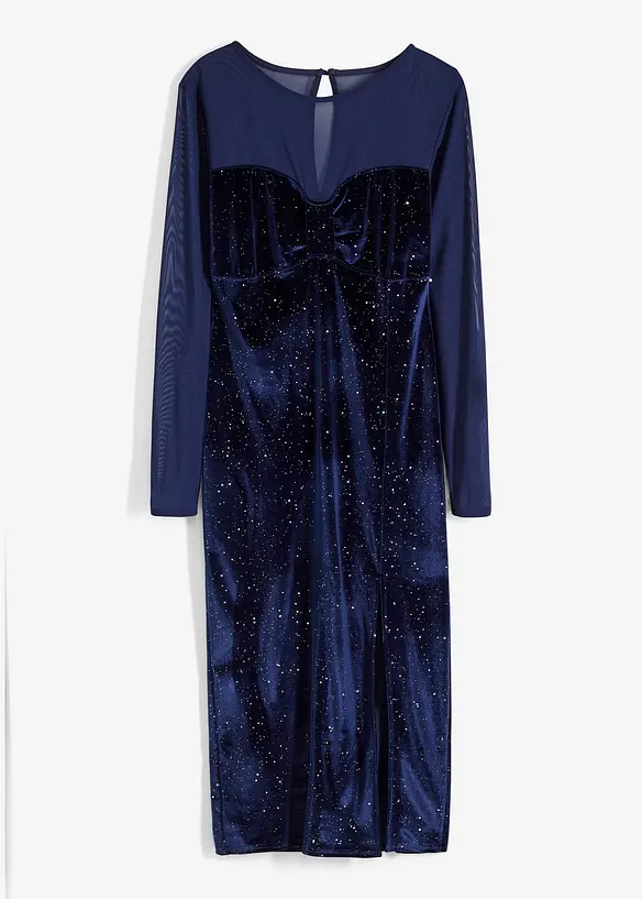 Klänning med meshinfällning, BODYFLIRT boutique