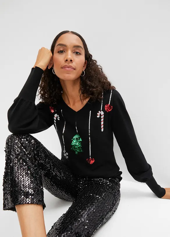 Finstickad tröja, bonprix