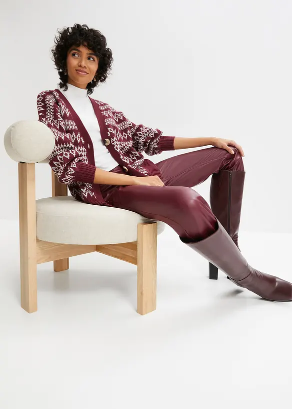 Cardigan med norgemönster och knappar, bpc bonprix collection