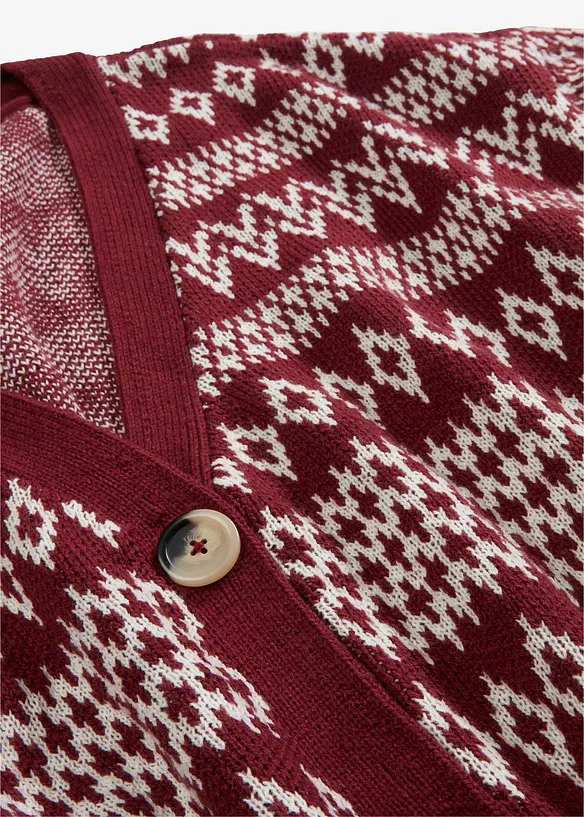 Cardigan med norgemönster och knappar, bpc bonprix collection