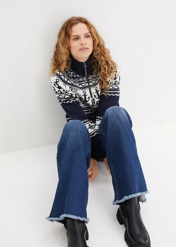 Tröja i maritim stil, bonprix