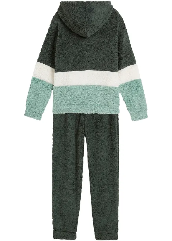 Mysdräkt i teddyfleece för barn (2 delar), bpc bonprix collection