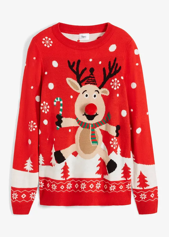 Jultröja med rund halsringning, bonprix