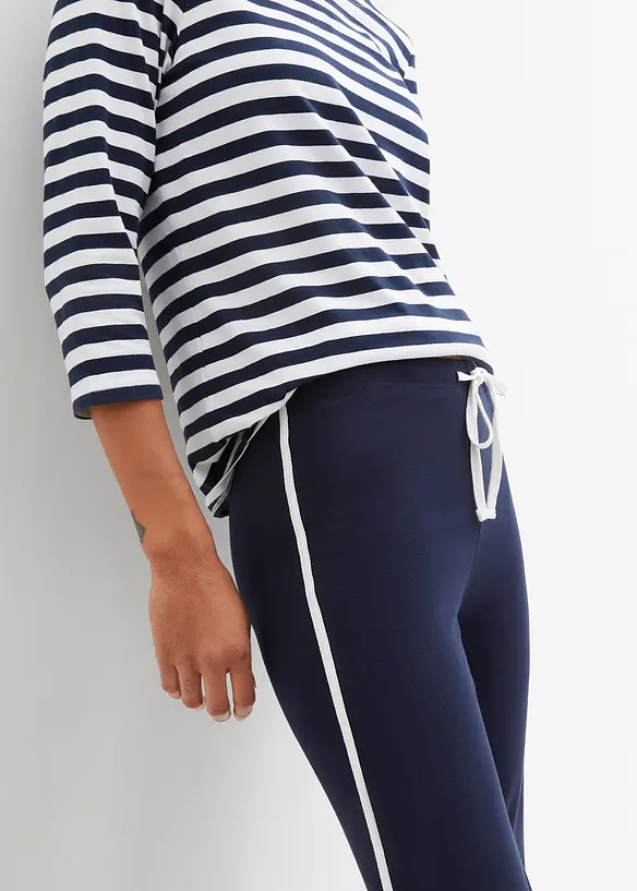 Jerseybyxa i bomull med stretch, bonprix