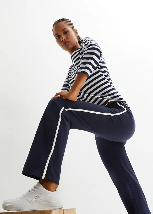 Jerseybyxa i bomull med stretch, bonprix