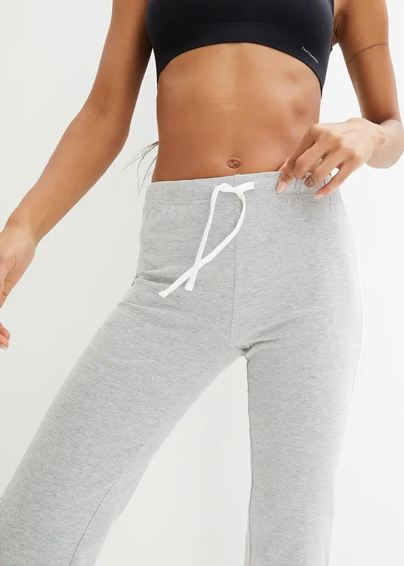 Capribyxa i bomullsstretch (2-pack), bonprix