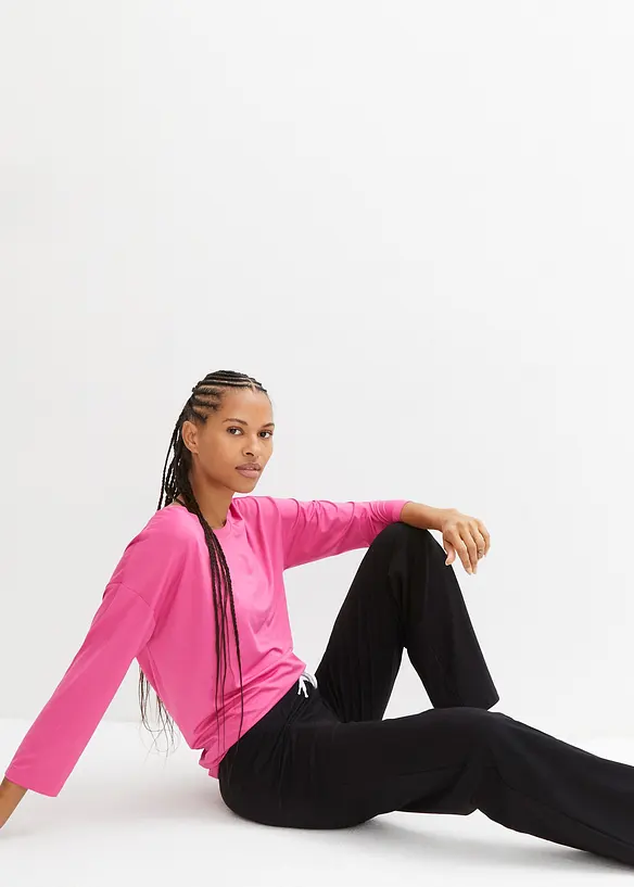Jerseybyxa av bomull, med stretch, bonprix