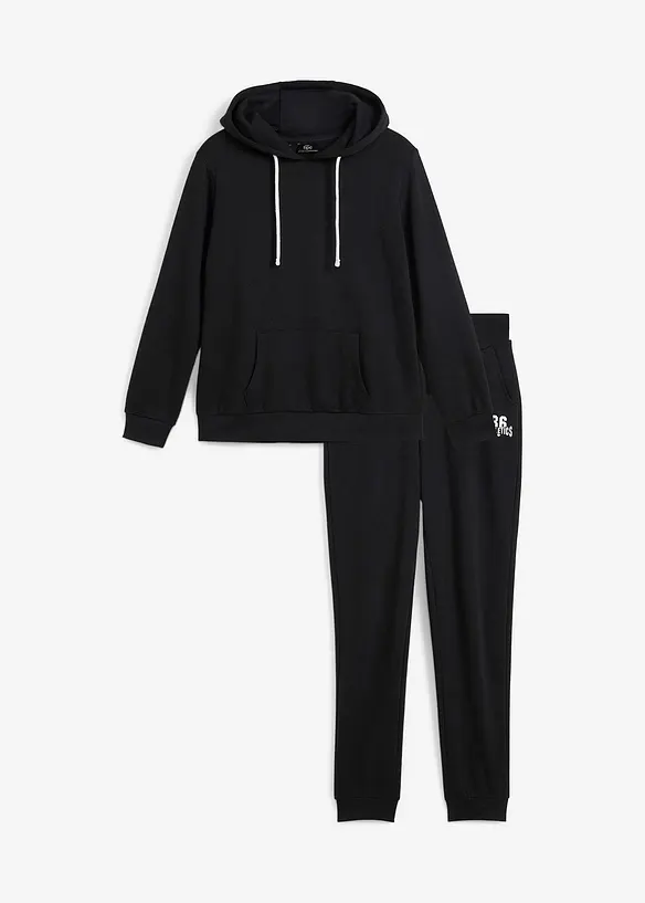 Joggingdräkt i bomullsmix (2 delar), bonprix