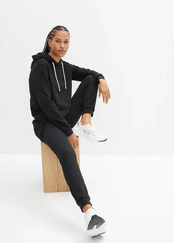 Joggingdräkt i bomullsmix (2 delar), bonprix